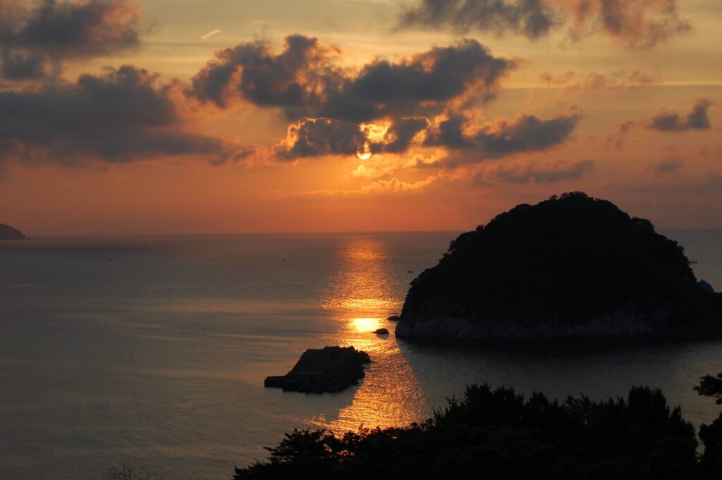 Nikon D40 で撮ったゆうなぎの丘夕景